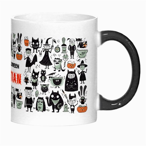 Personalized Halloween Name Any Text Morph Mug By Joe Right