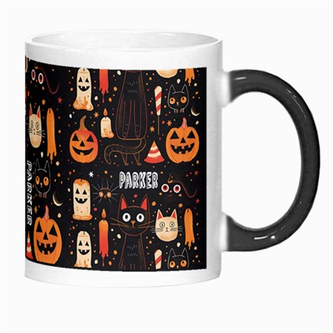 Personalized Halloween Name Any Text Morph Mug By Joe Right