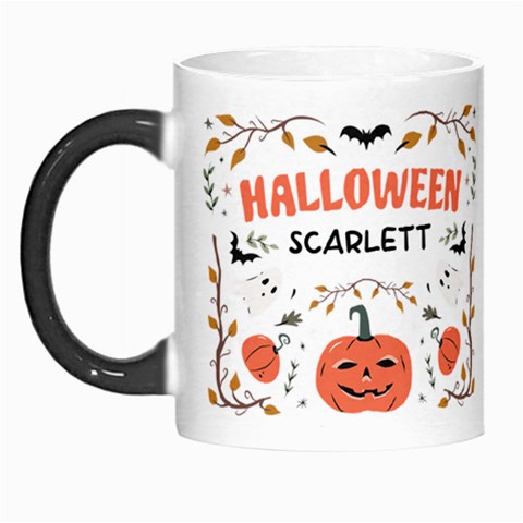 Personalized Halloween Name Any Text Morph Mug By Joe Left