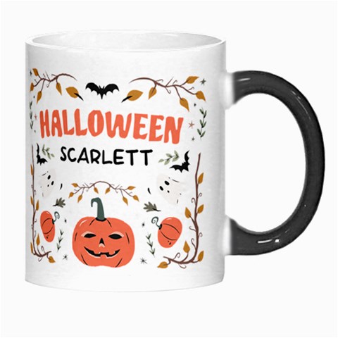 Personalized Halloween Name Any Text Morph Mug By Joe Right