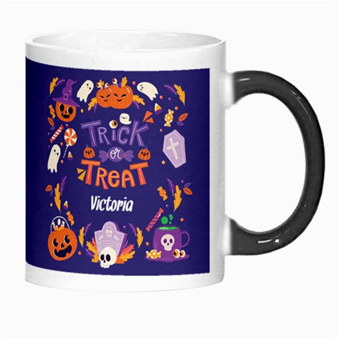 Personalized Halloween Name Any Text Morph Mug By Joe Right