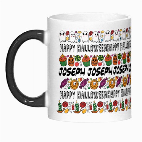 Personalized Halloween Name Any Text Morph Mug By Joe Left