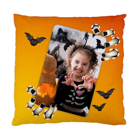 Personalized Photo Halloween Hand Standard Cushion Case By Katy Front