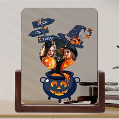 Personalized Photo Witch Halloween Acrylic Uv Print 6  Tabletop Frame