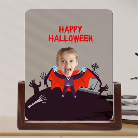 Personalized Photo Vampire Acrylic Uv Print 6  Tabletop Frame By Katy Front