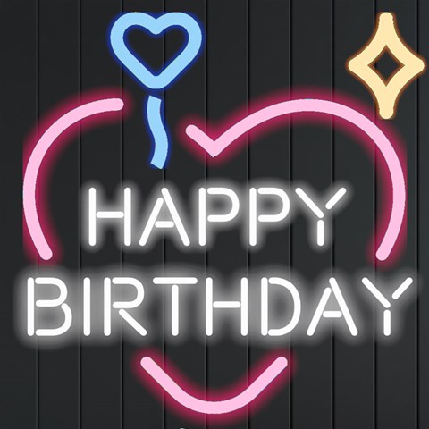 Personalized Happy Birthday Neon Signs And Lights By Joe Front