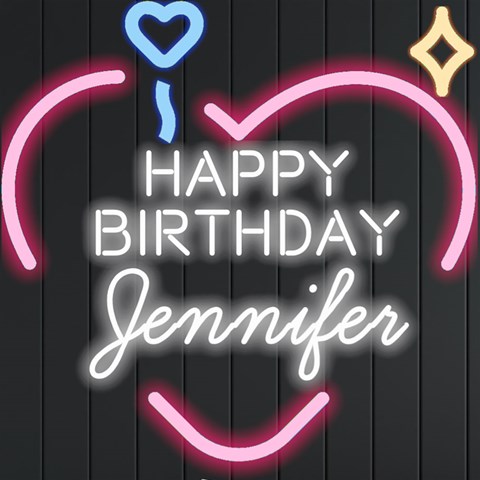 Personalized Happy Birthday Name Neon Signs And Lights By Joe Front