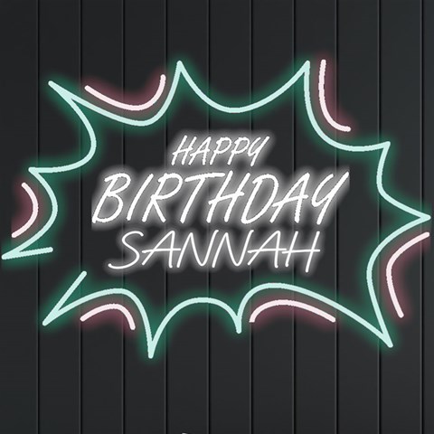 Personalized Happy Birthday Name Neon Signs And Lights By Joe Front