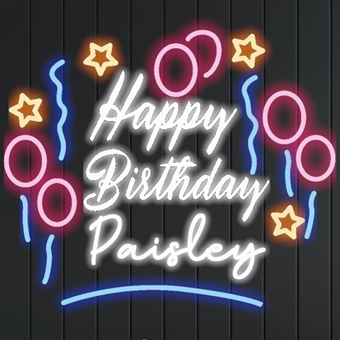 Personalized Happy Birthday Name Neon Signs And Lights By Joe Front