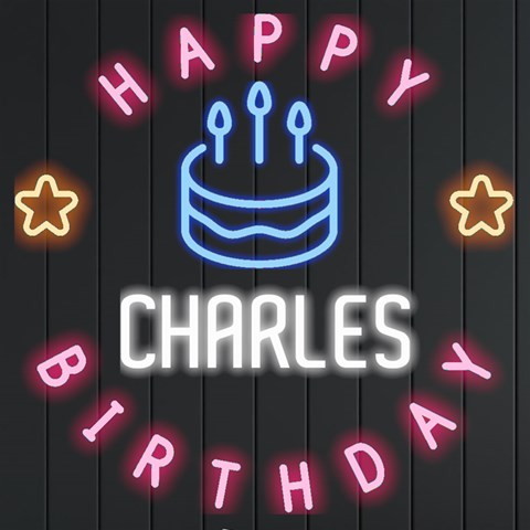 Personalized Happy Birthday Name Neon Signs And Lights By Joe Front