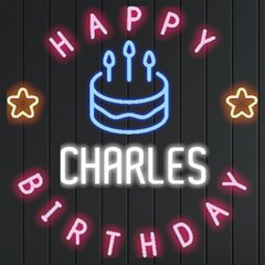 Personalized Happy Birthday Name Neon Signs and Lights