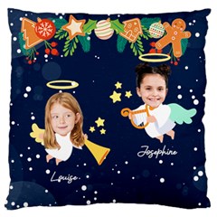 Personalized Photo Christmas Angel Large Cushion Case 