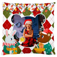 Personalized Photo Christmas Large Cushion Case 