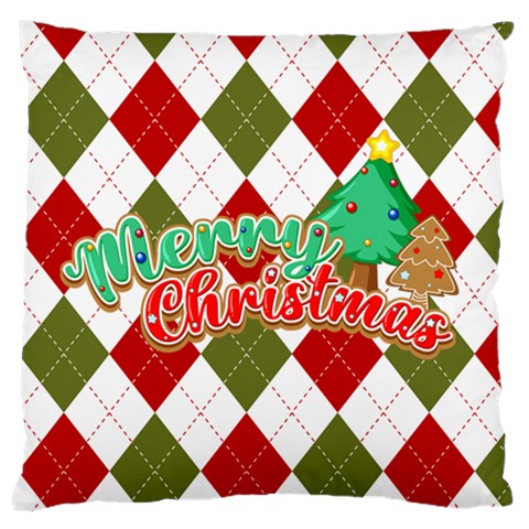 Personalized Photo Christmas Large Cushion Case  By Katy Back