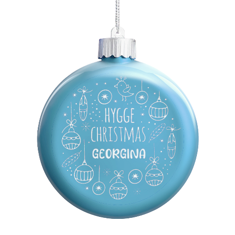 Personalized Christmas Any Text Name Led Glass Round Ornament By Joe Front