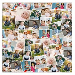 Personalized 10 Photo Collage Square Satin Scarf