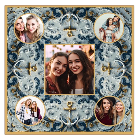 Personalized Photo Square Satin Scarf By Joe Front