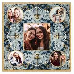 Personalized Photo Square Satin Scarf - Square Satin Scarf (36  x 36 )