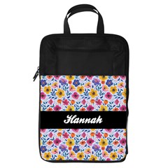 Personalized Name Any Text Floral Foldable Shoe Storage Bag