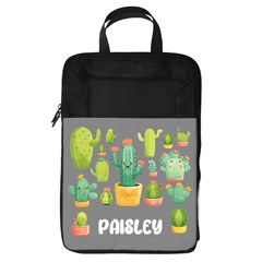 Personalized Name Any Text Cactus Foldable Shoe Storage Bag