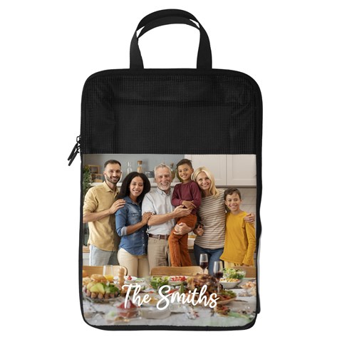 Personalized Name Any Text Photo Foldable Shoe Storage Bag By Joe Front