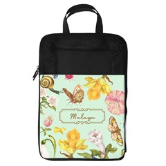 Personalized Floral Name Foldable Shoe Storage Bag