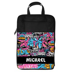 Personalized Name Any Text Graffiti Foldable Shoe Storage Bag