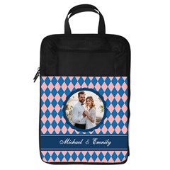 Personalized Initial Name Any Text Photo Foldable Shoe Storage Bag