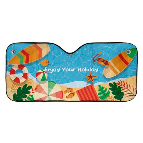 Personalized Any Text Name Holiday Car Windshield Sunshade By Joe Front