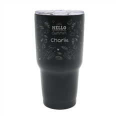 Personalized Name Any Text Summer 30oz Thermal Travel Tumbler