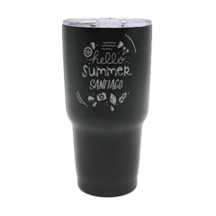 Personalized Name Any Text Summer 30oz Thermal Travel Tumbler