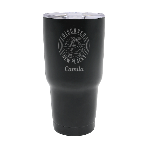 Personalized Name Any Text Summer Holiday 30oz Thermal Travel Tumbler By Joe Front