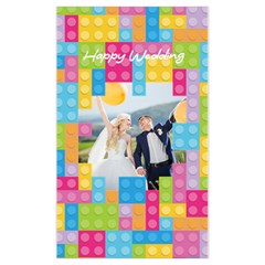 Personalized Photo Lego Style Window Curtain 