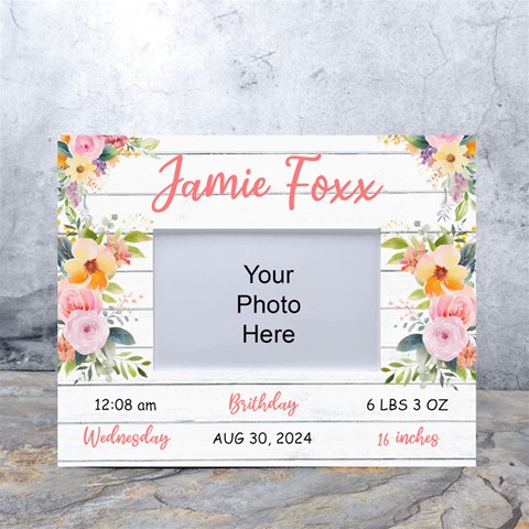 Personalized New Born Baby Tablet Photo Frame By Joe Front