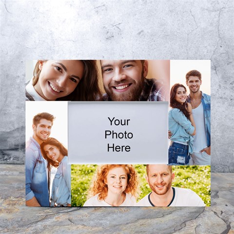 Personalized 4 Photo White Tablet Photo Frame By Joe Front