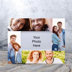 Personalized 4 Photo White Tablet Photo Frame