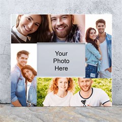 Personalized 4 Photo White Wall Photo Frame