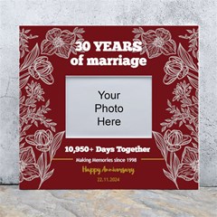 Personalized Wedding Anniversary Years Of Marriage Any Text In Color Wall Photo Frame