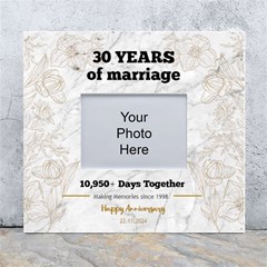 Personalized Wedding Anniversary Years Of Marriage Any Text In Marble Pattern Wall Photo Frame