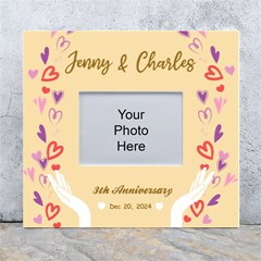 Personalized Heart Love Couple Name Any Text Wall Photo Frame