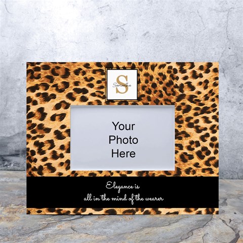 Personalized Animal Skin Initial Name Any Text Tabletop Photo Frame By Joe Front