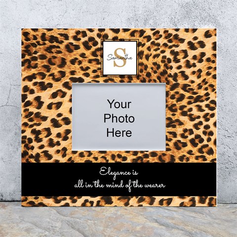 Personalized Animal Skin Initial Name Any Text Wall Photo Frame By Joe Front