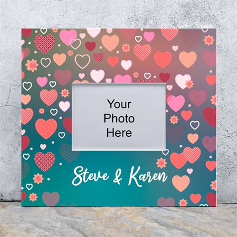 Personalized Love Heart Name Wall Photo Frame By Joe Front