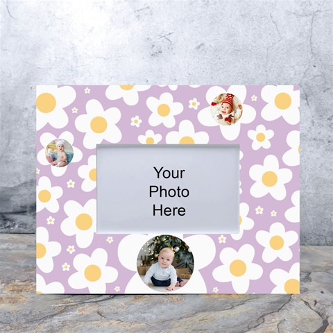 Personalized Photo Floral Pattern Tabletop Photo Frame By Joe Front