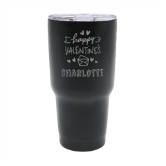 Personalized Name Any Text Valentine Day Quotes 30oz Thermal Travel Tumbler