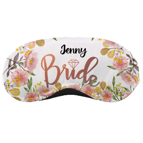 Personalized Wedding Bride Name Any Text Sleep Mask By Joe Front