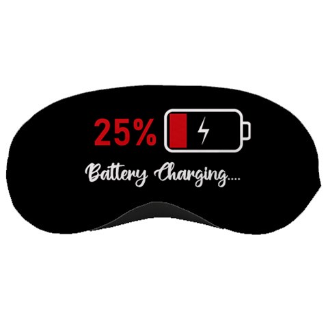 Personalized Battery Charging Name Any Text Sleep Mask By Joe Front