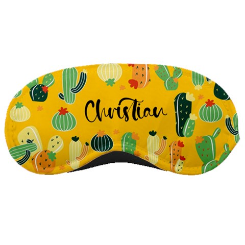 Personalized Name Any Text Cactus Sleep Mask By Joe Front