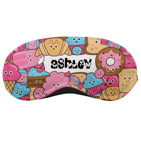 Personalized Name Any Text Dessert Sleep Mask By Joe Front