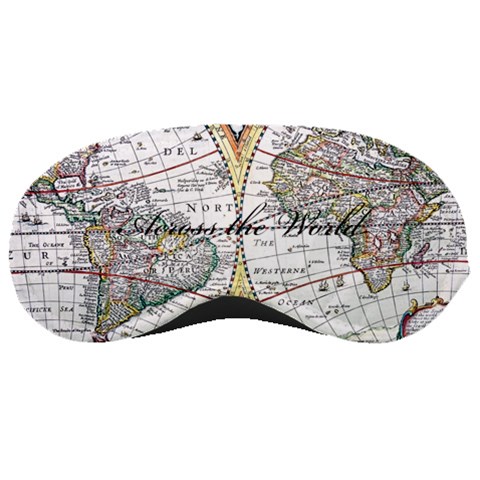 Personalized Name Any Text Map Sleep Mask By Joe Front